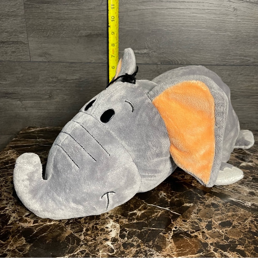 Jumbo Flip A Zoo Reversible Tiger Elephant 20” Plush Toy Pillow Stuffed Animal - Picture 2 of 10